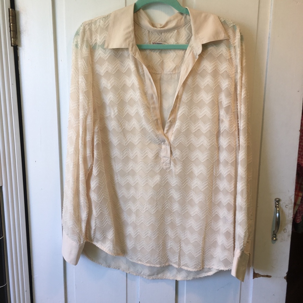 👛 Cream Merona Top XL